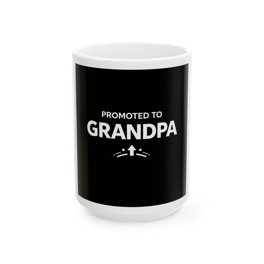 Grandpa Gift Ceramic Mug | Promoted to Grandpa