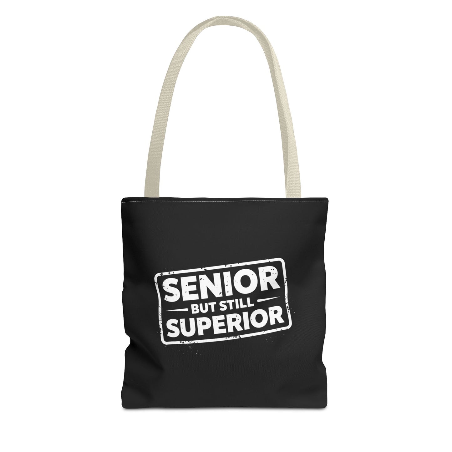 Funny Senior Tote Bag | Senior But Still Superior Gift Bag